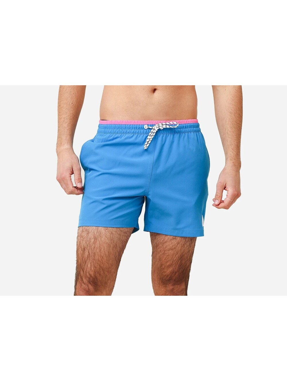 Chubbies The Hermosas Mens Small 5.5" Swim Trunks Blue Pink Lined Shorts